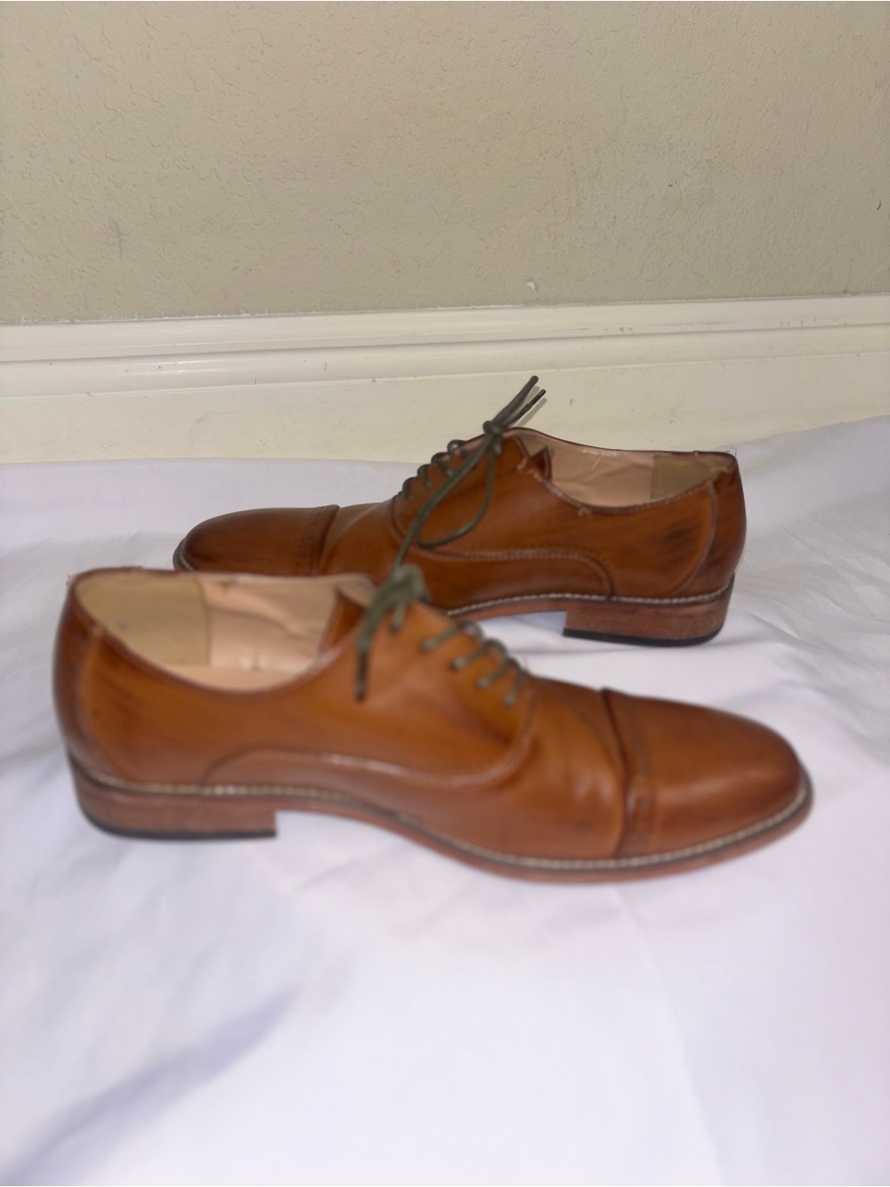 Kenneth Cole Reaction Cap Toe Oxford Lace-Up Men's Dress Shoes (US) 9 EU 42 UK 8